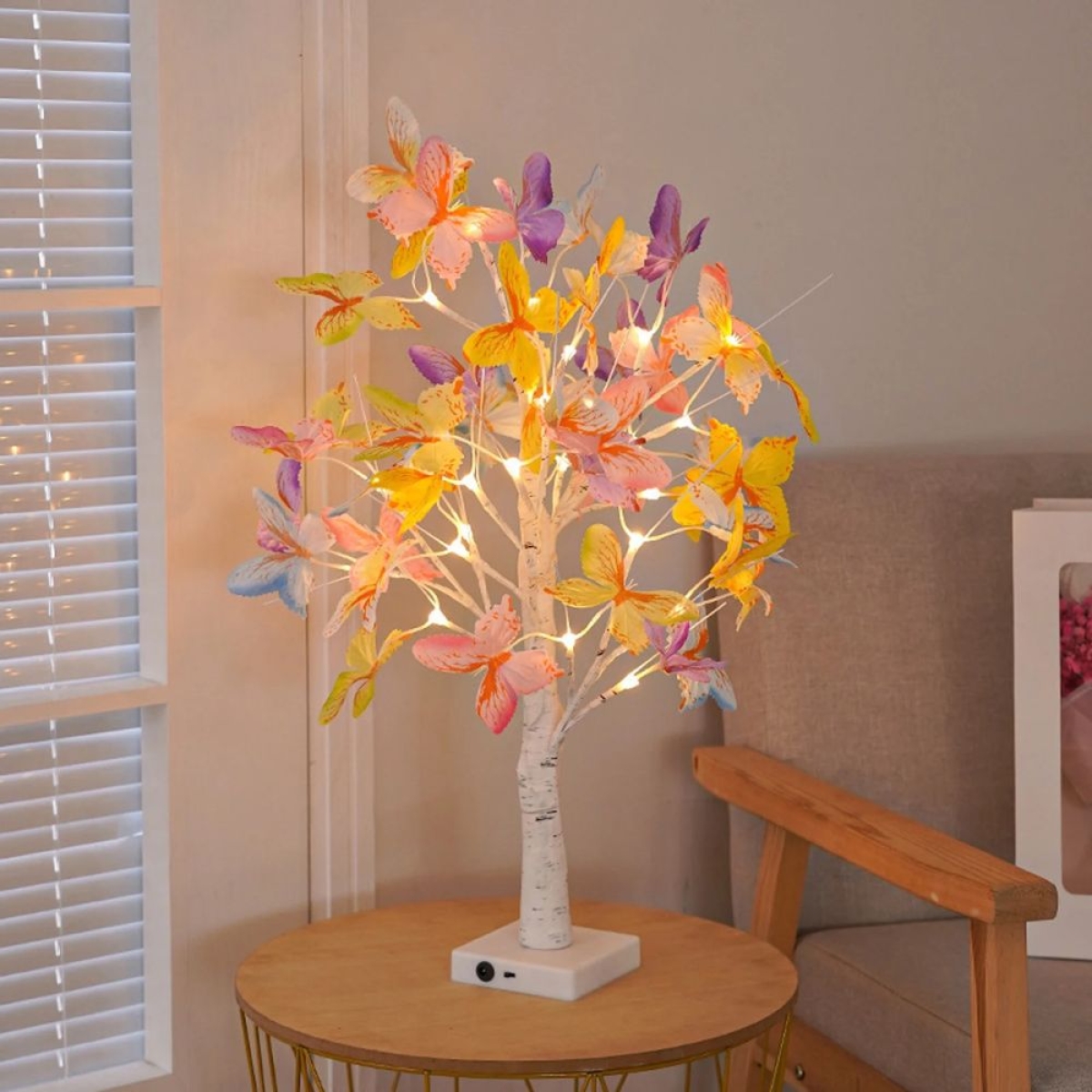 Διακοσμητικό LED Δέντρο Butterfly Birch Tree με Ευέλικτα Κλαδιά