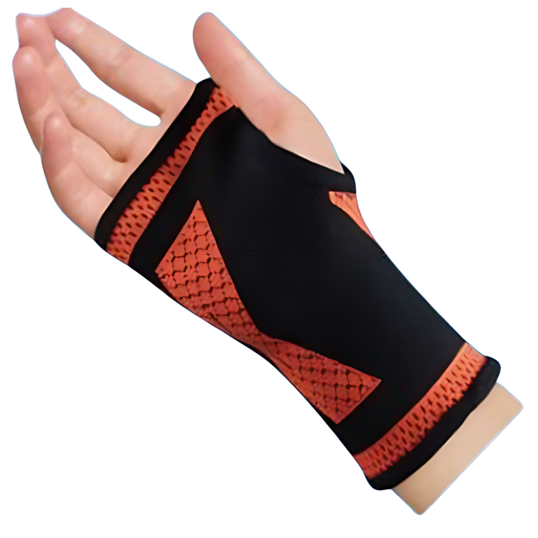 Ελαστικός Επίδεσμος Καρπού Μαύρος Yc Support YC 8393B