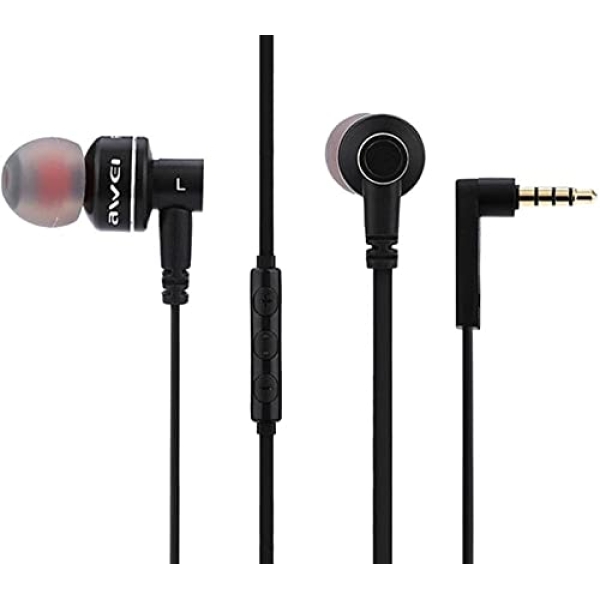 Ενσύρματα Handsfree Ακουστικά Awei ES10TY - Μαύρο