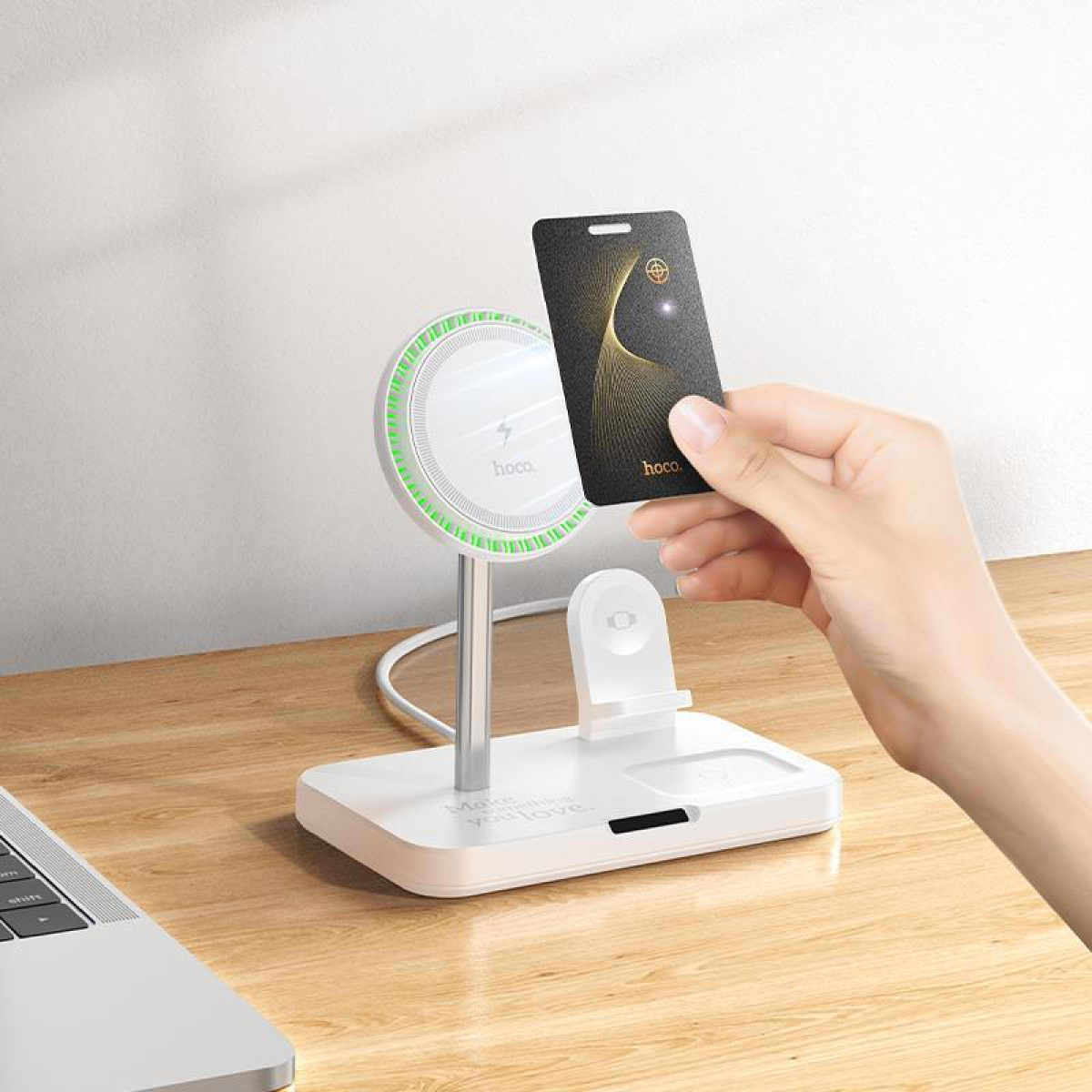Επαναφορτιζόμενος Εντοπιστής Saviour Apple Find My Tracker Hoco E92 Μαύρο - Image 4