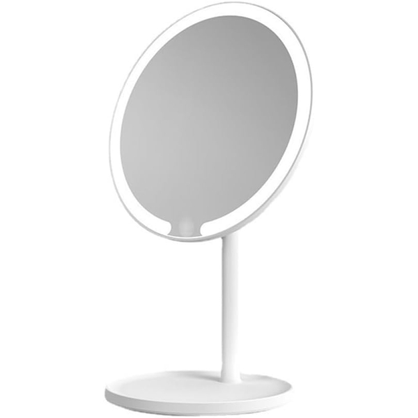 Επιτραπέζιος Καθρέπτης Μακιγιάζ με LED Φωτισμό 18cm - Λευκό