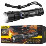 Φακός LED Kakusiga KSC-1558 με Zoom 500m & 5 Λειτουργίες Φωτισμού, Επαναφορτιζόμενος 1200mAh – Μαύρο