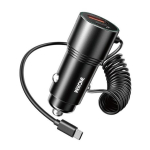 Φορτιστής Αυτοκινήτου 66W με Θύρα Type-C/USB και Καλώδιο Type-C Wekome WP-C51 Μαύρο