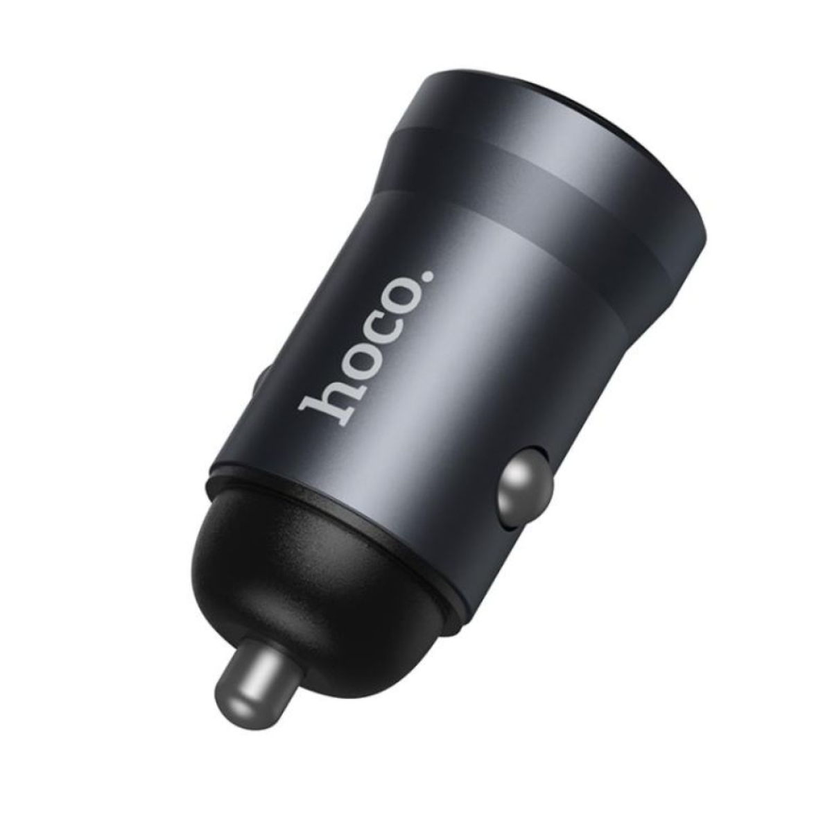 Φορτιστής Αυτοκινήτου USB-A 18W (QC3.0) Hoco Z62, χωρίς Καλώδιο – Γκρι