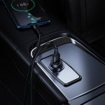 Φορτιστής Αυτοκινήτου USB-A 18W (QC3.0) Hoco Z62, χωρίς Καλώδιο – Γκρι