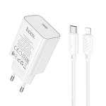 Φορτιστής Ταξιδίου Γρήγορης Φόρτισης USB-C & Καλώδιο Type-C σε Lightning 20W – HOCO C143A