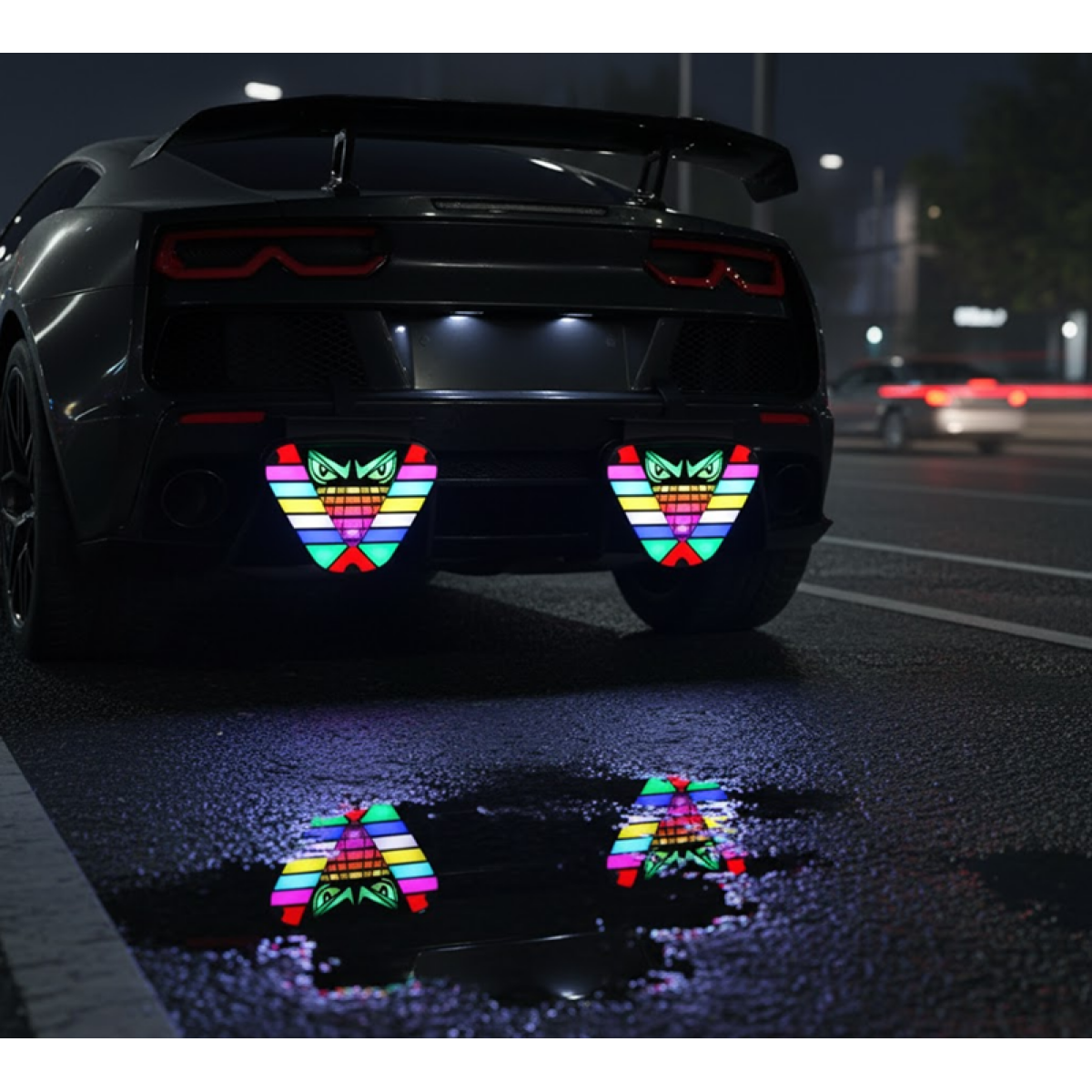 Φώτα Φρένων Πίσω Προφυλακτήρα LED 2τμχ – Rear Brake Flicker Lights W17919-1 - Image 2