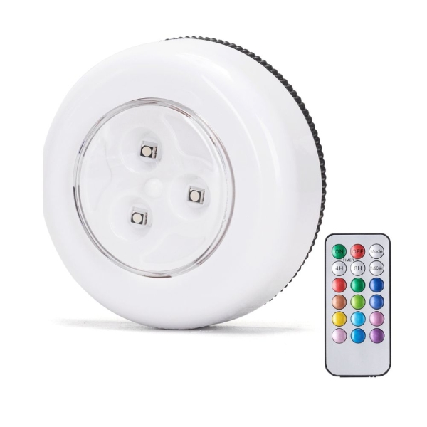 Φωτάκι LED RGB Νυκτός Aigostar με Τηλεχειριστήριο – 3xAAA