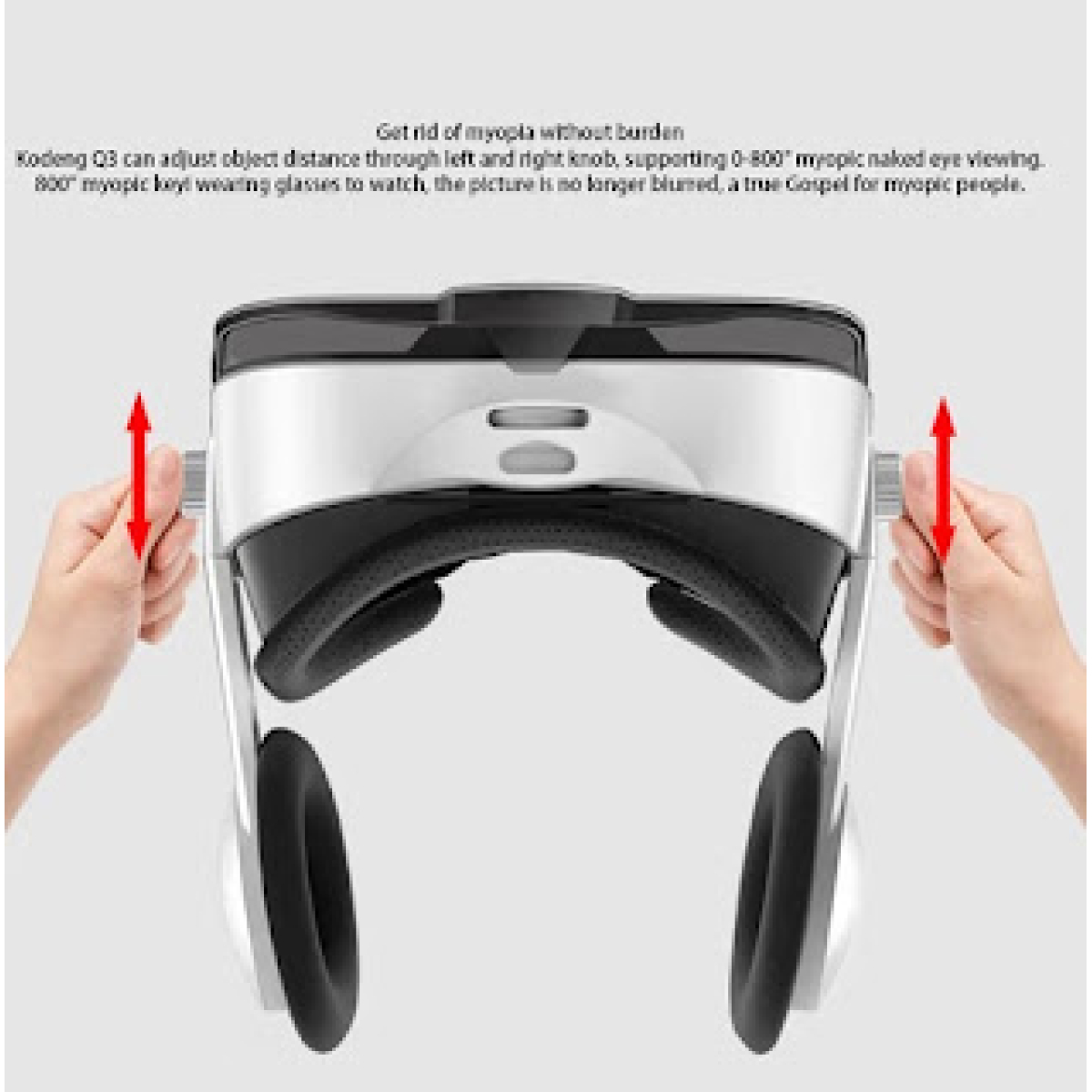 Γυαλιά Εικονικής Πραγματικότητας 3D Με Ενσωματωμένα Ακουστικά Και Τηλεχειριστήριο Andowl Q3F - Image 3