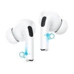 Hoco EW90 In-ear Bluetooth Handsfree Ακουστικά με Θήκη Φόρτισης Λευκά