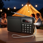 Hoco HI50 Επιτραπέζιο Ραδιόφωνο Μπαταρίας με Bluetooth και USB - Μαύρο