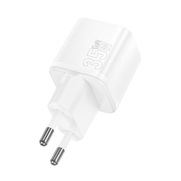 Hoco N66 35W Φορτιστής με Θύρα USB-C PD+QC 3.0 Λευκό