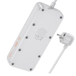 Hoco Πολύπριζο Ασφαλείας 4 Θέσεων με 3 USB-A, 1 USB-C και Διακόπτη AC21