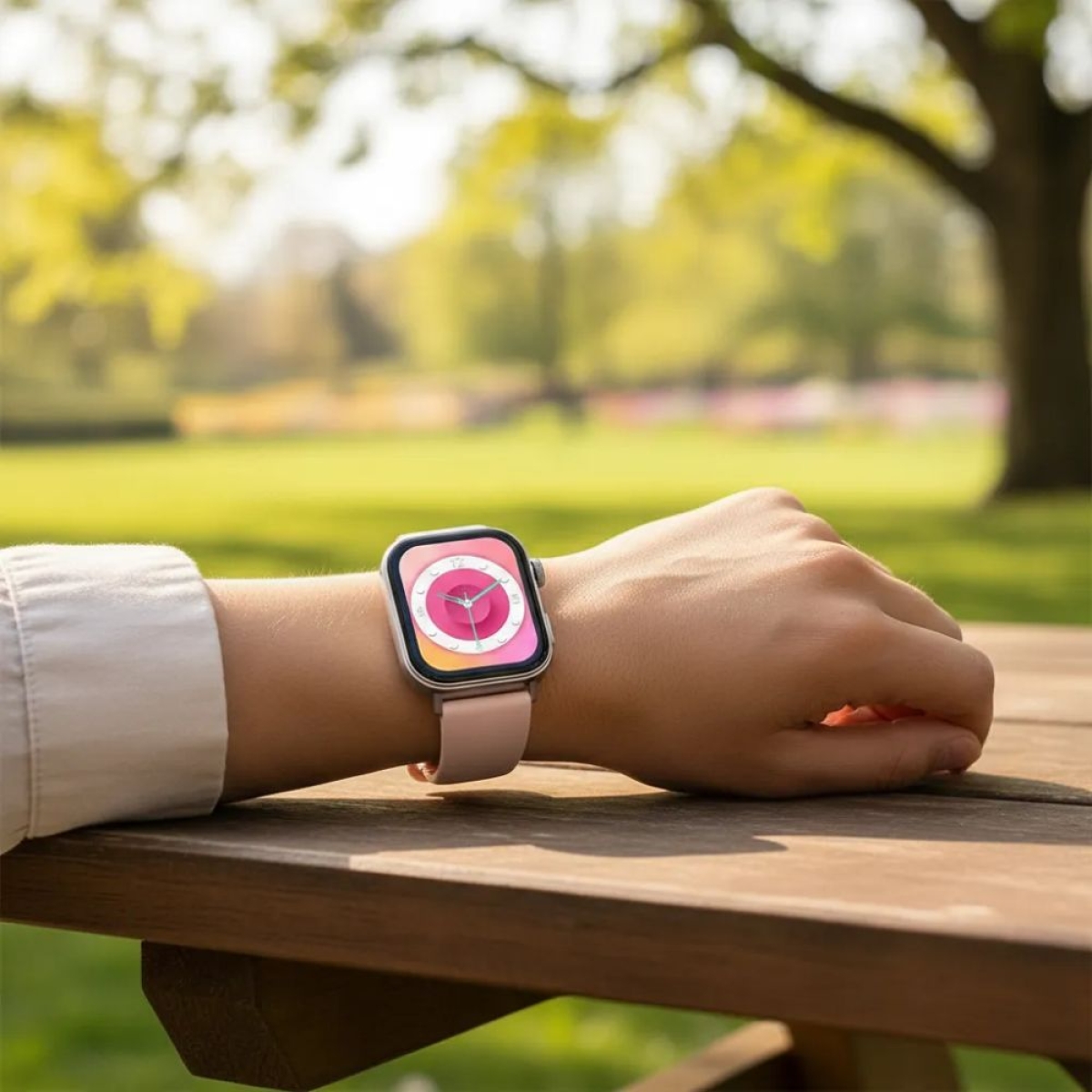 Hoco Y32 Smartwatch με Παλμογράφο Ροζ