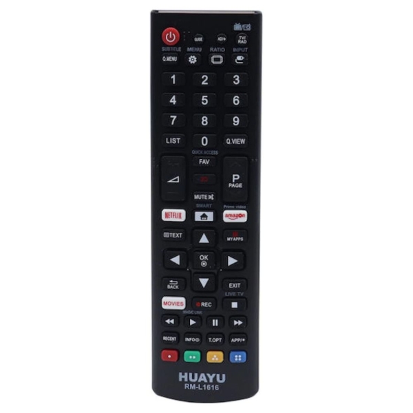 Huayu Συμβατό Τηλεχειριστήριο RM-L1616 για Τηλεοράσεις LG