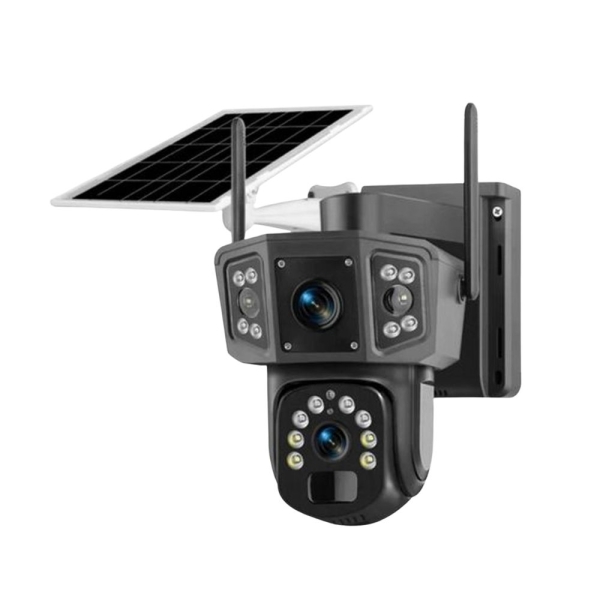 Ηλιακή 4G Κάμερα Ασφαλείας IPC-V380-P3 με Διπλό Φακό 4MP & Περιστροφή 355°