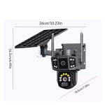 Ηλιακή 4G Κάμερα Ασφαλείας IPC-V380-P3 με Διπλό Φακό 4MP & Περιστροφή 355°