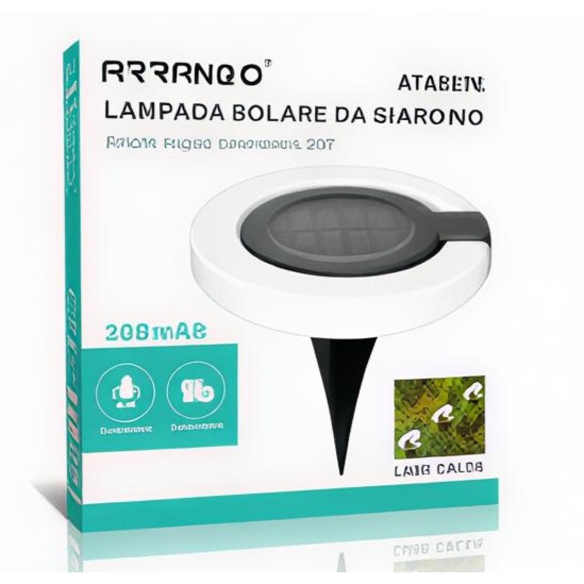 Ηλιακό Φωτιστικό Επιδαπέδιο 300mAh 15cm Arrango AT48976