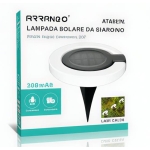 Ηλιακό Φωτιστικό Επιδαπέδιο 300mAh 15cm Arrango AT48976