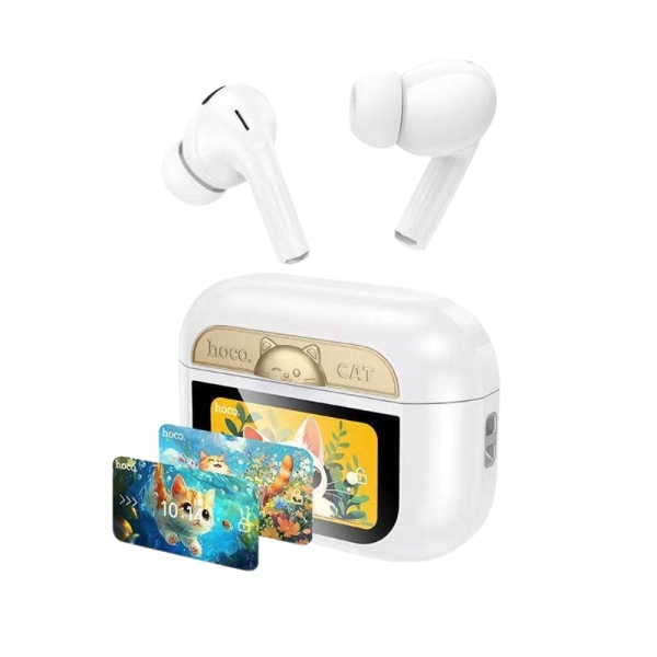 In-ear Bluetooth Handsfree Ακουστικά με Θήκη Φόρτισης Hoco EW88 – Λευκά
