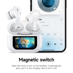 In-ear Bluetooth Handsfree Ακουστικά με Θήκη Φόρτισης Hoco EW88 – Λευκά