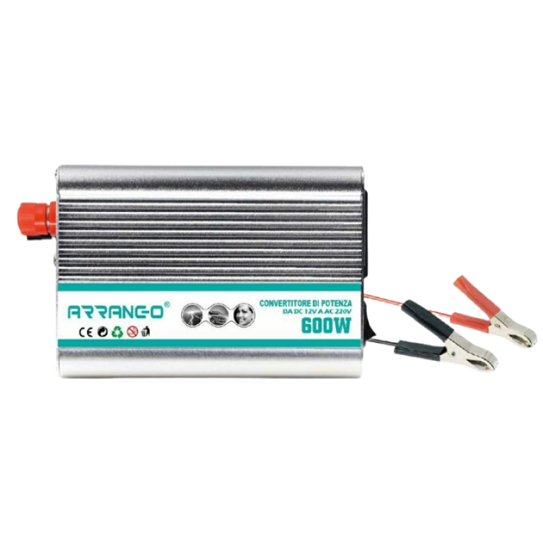 Inverter αυτοκινήτου 600W DC 12V to AC 220V Arrango AP76593