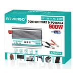 Inverter αυτοκινήτου 900W DC 12V to AC 220V Arrango AP76594