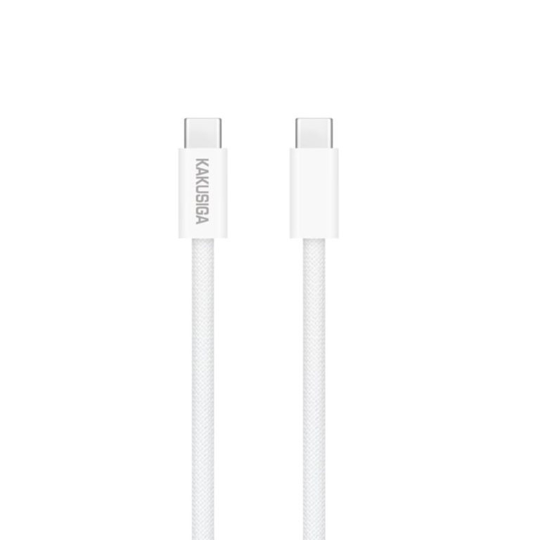 Καλώδιο Γρήγορης Φόρτισης Type-C Kakusiga KSC-977, 60W PD 1m, λευκό