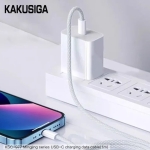Καλώδιο Γρήγορης Φόρτισης Type-C Kakusiga KSC-977, 60W PD 1m, λευκό