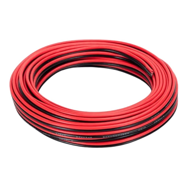 Καλώδιο ηχείων 2X0,75mm² Μαύρο/Κόκκινο 70367