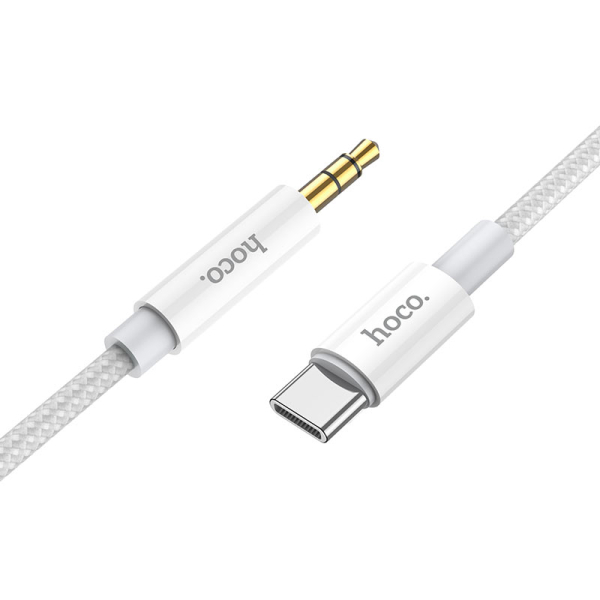 Καλώδιο Ήχου Type-C σε Βύσμα 3.5mm Hoco UPA19 - Λευκό