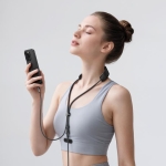 Καλώδιο Κινητού 3 σε 1 USB-C σε USB-C 100W Ταχείας Φόρτισης 1.4m με Λουράκι Λαιμού & Λειτουργία Μασάζ Hoco U145