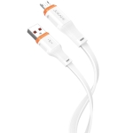 Καλώδιο USB-A σε Micro USB JA056 – 5A Ταχεία Φόρτιση & Μεταφορά Δεδομένων 1m – Λευκό