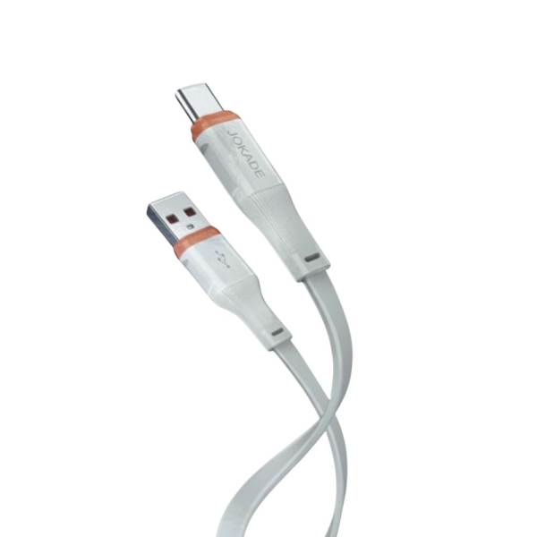 Καλώδιο USB-A σε Type-C JA056 – 5A Ταχεία Φόρτιση & Μεταφορά Δεδομένων 1m – Λευκό