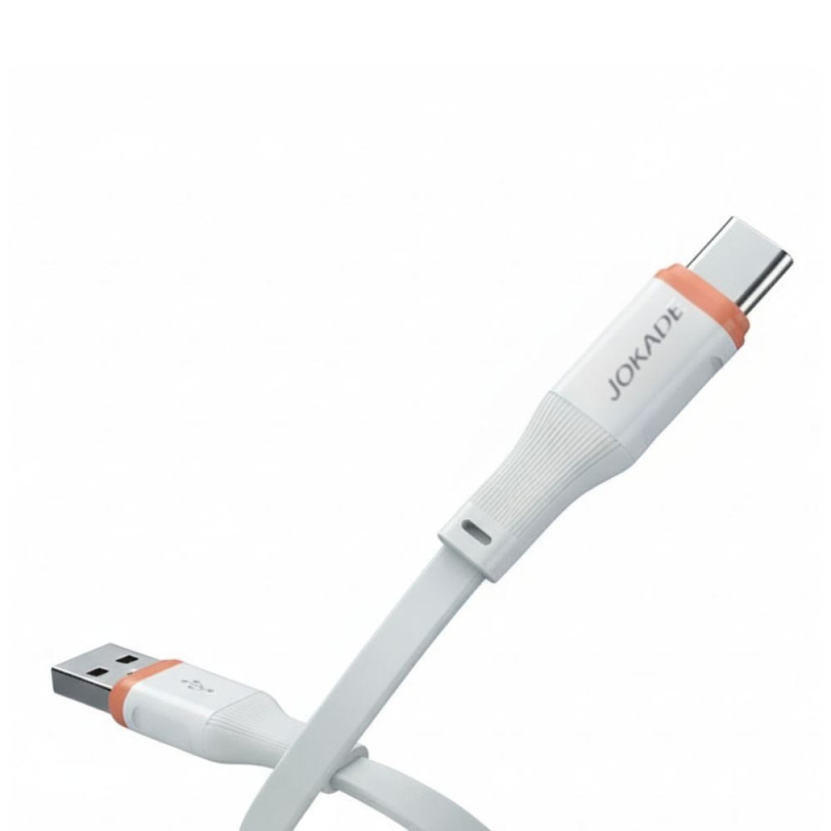 Καλώδιο USB-A σε Type-C JA056 – 5A Ταχεία Φόρτιση & Μεταφορά Δεδομένων 1m – Λευκό