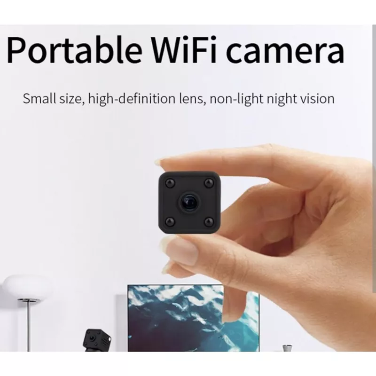 Κάμερα Ασφαλείας Mini 8K Ultra HD Με Wi-Fi Andowl Q-S9