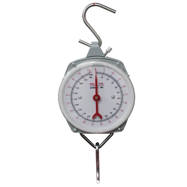 Κρεμαστή Αναλογική Ζυγαριά 100kg Με Μεταλλικούς Γάντζους 104063