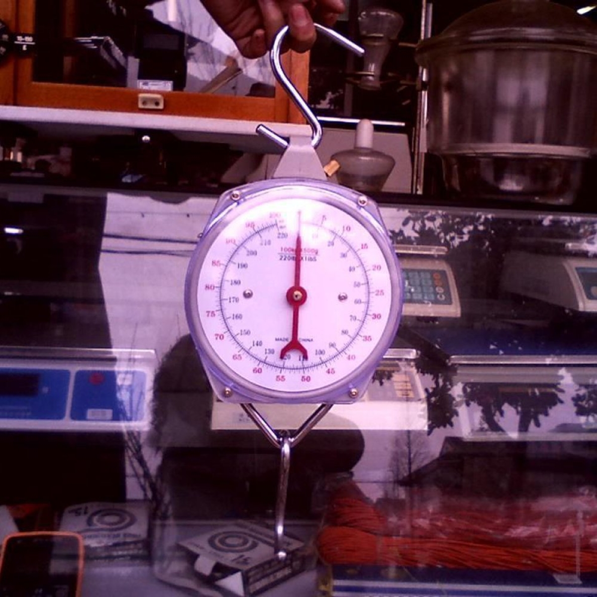 Κρεμαστή Αναλογική Ζυγαριά 100kg Με Μεταλλικούς Γάντζους 104063 - Image 5