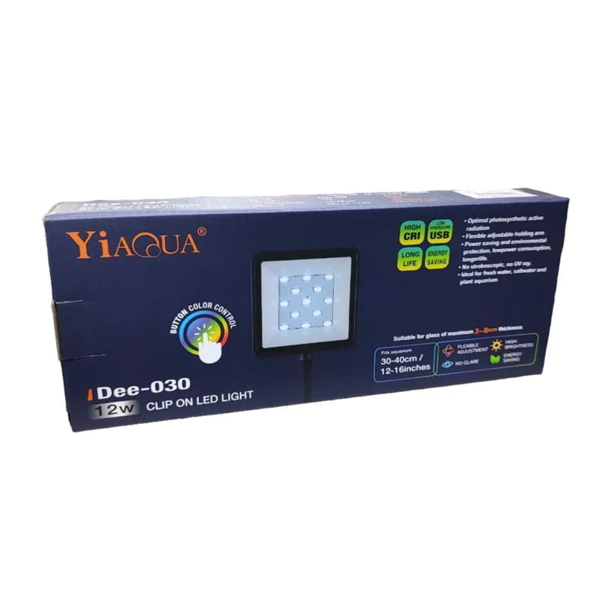 Λάμπα Ενυδρείου Με Κλιπ LED 12W Yiaqua Dee-030