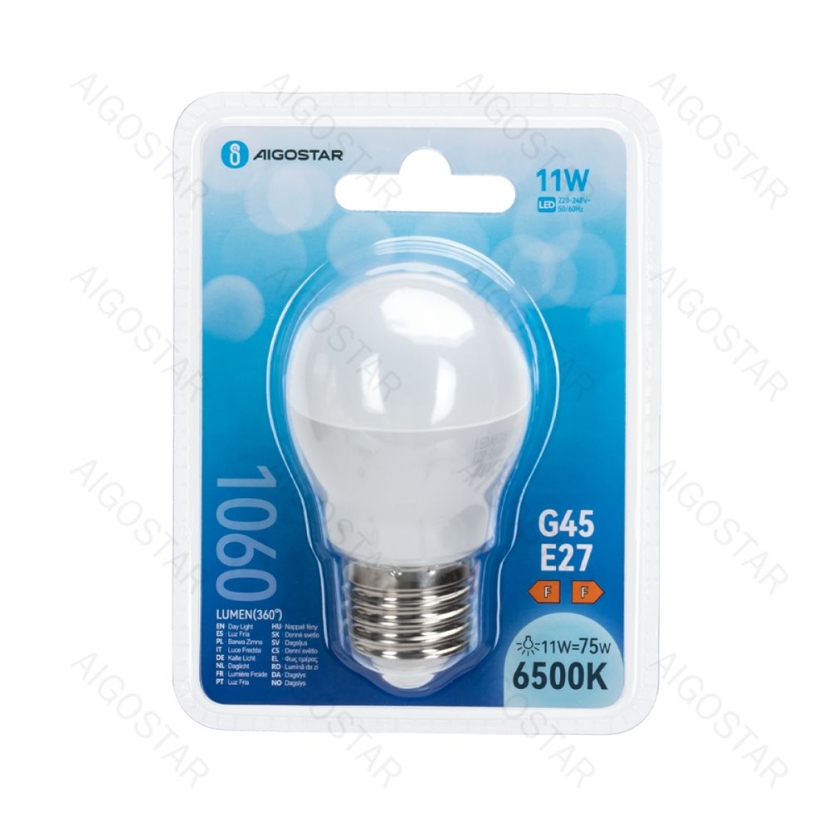 Λάμπα LED G45 E27 11W 6500K Aigostar