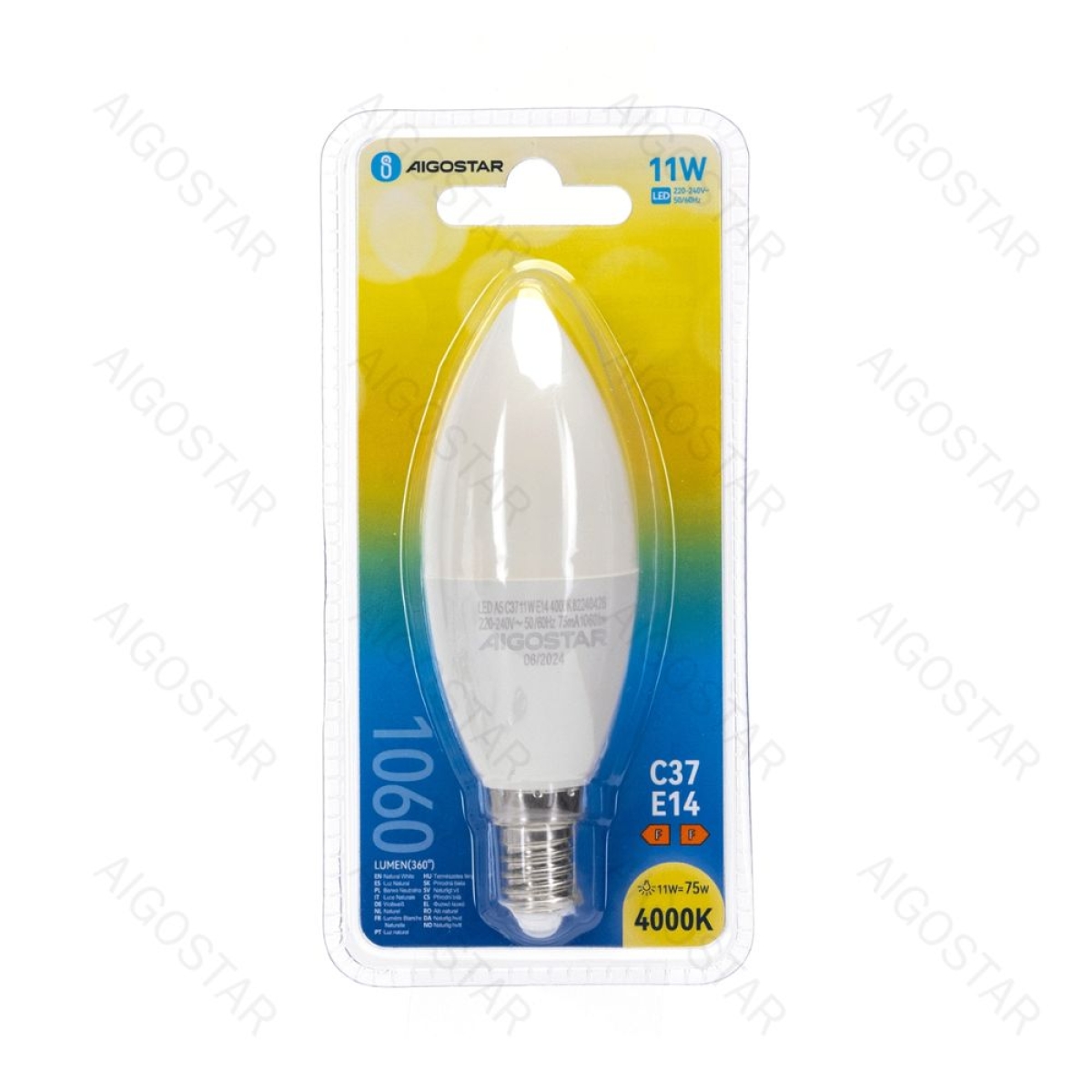 LED Λάμπα C37 E14 11W 4000K Aigostar