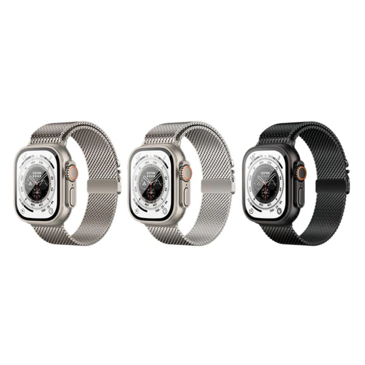 Λουράκι Hoco WA33 από Ανοξείδωτο Ατσάλι για Apple Watch 38/40/41mm & 44/45/46/49mm – Μαύρο