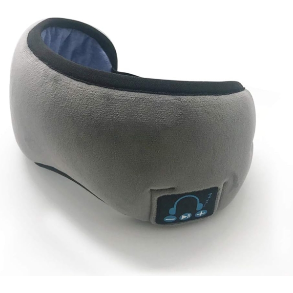Μάσκα Ύπνου Bluetooth με Ενσωματωμένα Ασύρματα Ακουστικά - Γκρι