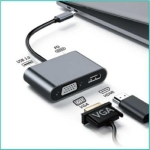 Μετατροπέας HDMI / VGA female σε USB-C male Γκρι Arrango AC49288 - Image 3