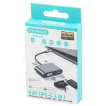 Μετατροπέας HDMI / VGA female σε USB-C male Γκρι Arrango AC49288 - Image 2
