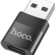 Μετατροπέας USB-A σε USB-C Hoco UA17 Μαύρο