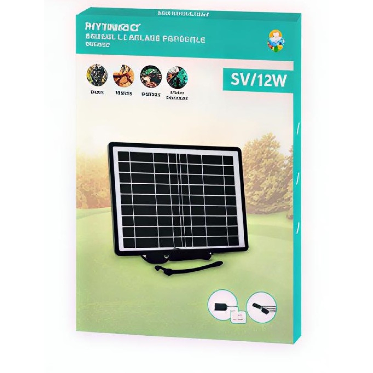 Μονοκρυσταλλικό Φωτοβολταϊκό Πάνελ 12W5V 25.8×36.6×1.5cm Arrango AT60637