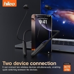 Open-ear Bluetooth Handsfree Ακουστικά με Αντοχή στον Ιδρώτα Hileo Hi75 – Μαύρα