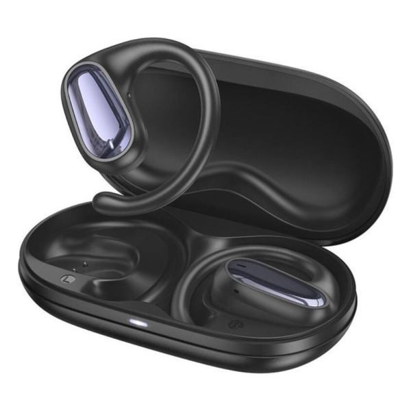 Open Ear Bluetooth Handsfree Ακουστικά με Θήκη Φόρτισης Hoco EA4 – Μαύρο
