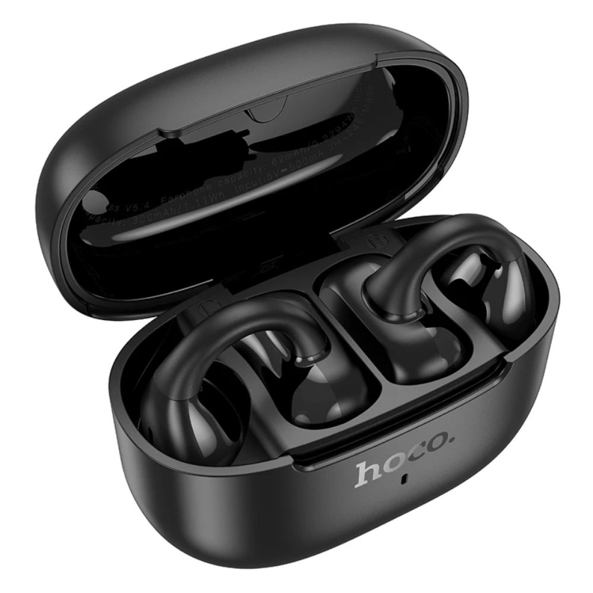 Open Ear Bluetooth Handsfree Ακουστικά με Θήκη Φόρτισης Hoco EA9 – Μαύρο
